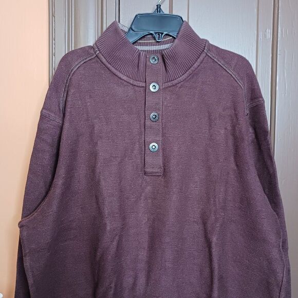 TOMMY BAHAMA Men's L Pullover Sweater Mock Neck - Picture 9 of 9
